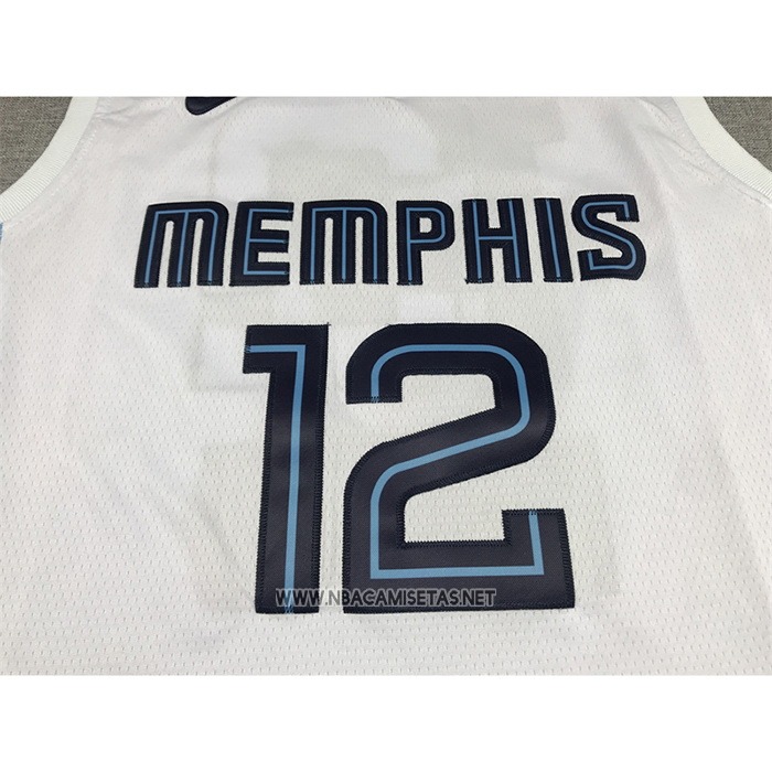 Camiseta Memphis Grizzlies Ja Morant NO 12 Association 2022-23 Blanco